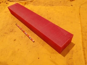 RED TOOLING BOARD pattern mold plastic prototype modeling 2" x 3" x 17 1/2" - Picture 1 of 1