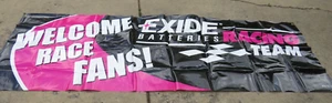 BATERÍA EXIDE Racing Team VINILO BANNER 106" X 36" Bienvenidos Aficionados a la Carrera - Imagen 1 de 6