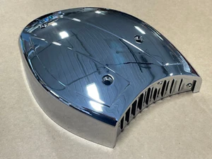 BIG DOG MOTORCYCLES CHROME AIR CLEANER COVER w/ LOUVERED PLATE 2004-11 no logo - Picture 1 of 4