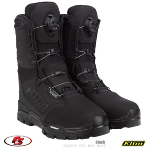 NEW KLIM KLUTCH GTX BOA SNOWMOBILE Gore-tex BOOT  BLACK  10 11 12 13 15 - Picture 1 of 4
