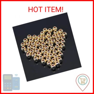 TMIGOO 100Pcs 14k 4mm Gold Filled Spacer Beads for Jewelry Making, 14k Gold Fill - Picture 1 of 2
