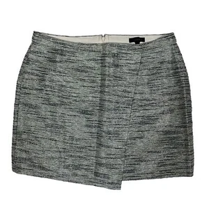 J.Crew Metallic Mini Skirt Size 12 Silver - Picture 1 of 10