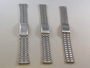 Cinturino leggero in acciaio Inox ansa dritta larghezze disponibili 16,18,20 mm - Picture 1 of 5