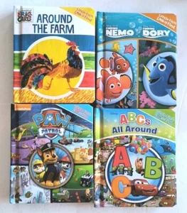 Lot of 4 Little First Look & Find  Board Books, Nemo/Dory Paw Patrol ABC Farm - Picture 1 of 5
