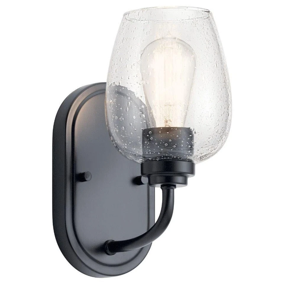 Kichler Lighting 44381BKCS VALSERRANO Wall Sconce Black