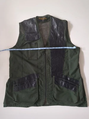 Boyt Iowa Breathable Mesh Shooting Vest Extra Large Green and Black Leather - Image 1 of 4