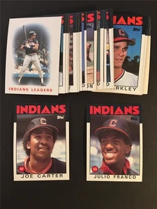 1986 Topps Cleveland Indians Team Set With Traded 34 Cards - Picture 1 of 1