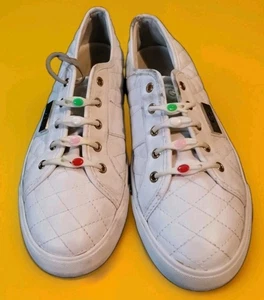 G by Guess Backer 2 GGB Damen-Sneaker weiß gesteppt Leder Größe 9 - Bild 1 von 17