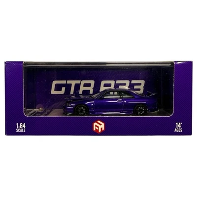 Coche fundido a presión Focal Horizon 1:64 Nissan Skyline GT-R R33 púrpura carbono difícil de encontrar raro Foto 1 de 4
