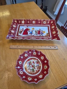 Villeroy and Boch 2007 Toy's Fantasy Collection 14"×9" Cake Tray Snow Walk NWT - Picture 1 of 24