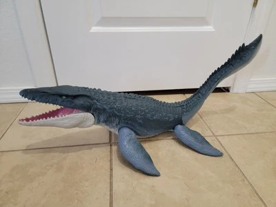 Jurassic World Fallen Kingdom Real Feel 28" Mosasaurus Dinosaur Figure by Mattel - Image 1 of 3