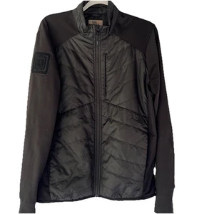 5.11 Tactical Jacket Mens Medium Black Peninsula Hybrid Quilted Full Zip - Picture 1 of 10