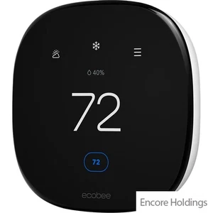 Ecobee Smart Thermostat Enhanced - Black Front, White Backing - EB-STATE6L-01 - Picture 1 of 1