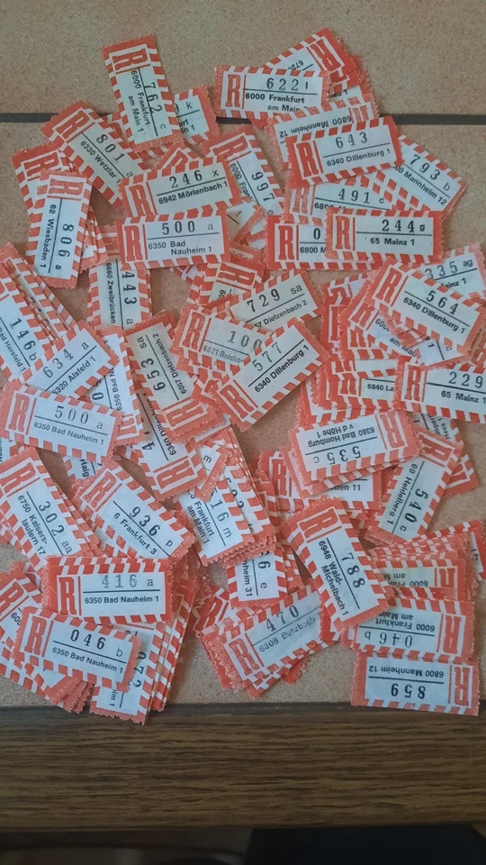 R Zettel 1-4 Stellig PLZ 6 - Bild 1 von 1