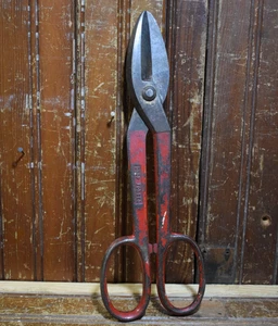 WISS A10 TIN SNIP AVIATION SHEARS STEEL STRAIGHT SHARP HAND TOOL DROP FORGED USA - Picture 1 of 10