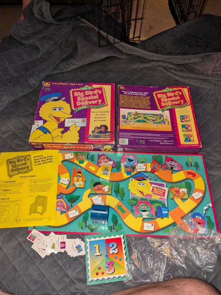 Vintage Sesame Street - Big Bird's Special Delivery Board Game (1994) - Complete - Image 1 of 4