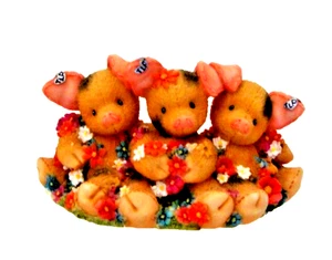 Enesco This Little Piggy "May All Your Weeds Be Hog Wild Flowers" Figurine- 1998 - Picture 1 of 7