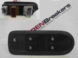 Renault Scenic 2003-2009 Fahrer OSF Fensterheberschalter vorne + Verkleidung - Bild 1 von 2
