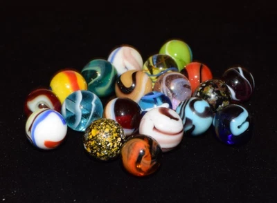 👀⏩5 Star⭐⭐⭐⭐⭐ Picks Vacor🟩⬜🟥 Mixed Colorful Marbles 20 Marbles Size .625" M - Image 1 of 3