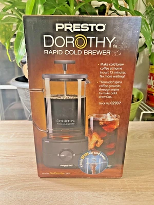 Presto Dorothy 22 oz Electric Rapid Cold Brew Coffee Maker Fast Easy 10-30080 - Image 1 of 4