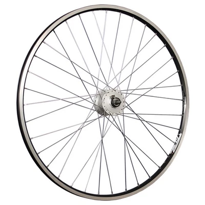 Laufrad 28 Zoll Vorderrad Hohlkammer geöst Shimano DH-C3000 Nabendynamo schwarz - Bild 1 von 4