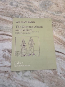 Faber recorder sheet music Byrd Queenes Alman Galliard - Picture 1 of 2