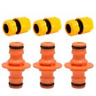 6 Pc Garden For Hose Connector Set Durable and Portable Fits Standard Taps