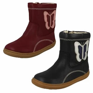 Niñas Clarks Informales Mariposa Detalladas Botas Flash Midi T - Imagen 1 de 19