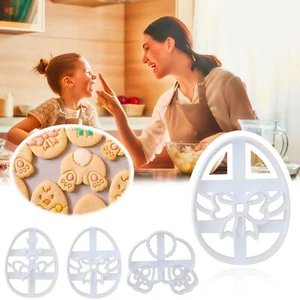 Easter Cookie Easter Fondant Molds W/ Bunny Holiday Home Baking Party Decoration - Picture 1 of 7