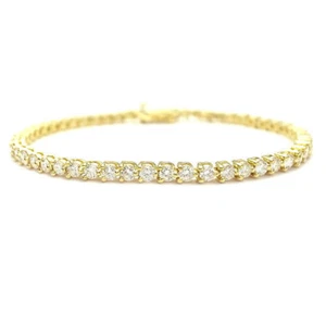 HARRY WINSTON Round cut tennis bracelet K18YG diamond 4ct up P0015833 - Picture 1 of 4