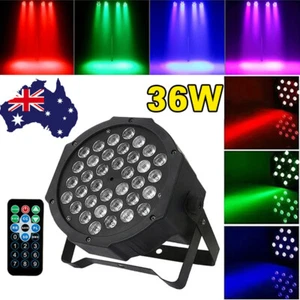 36W 36LED Par Can Light with Remote RGB DMX Sound Activated DJ Stage Lighting - Picture 1 of 10
