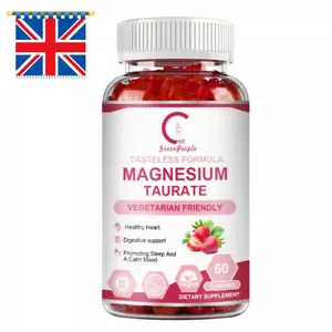 1800mg Magnesium Taurate Gummies Support Cardiovascular Health,Muscle Relaxtion - Picture 1 of 8