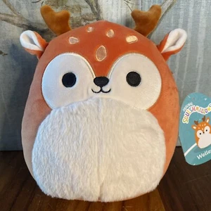 Squishmallows WELLESLEY the Fawn Deer Stuffed Animal Plush Toy 8” NEW with Tags - Picture 1 of 14