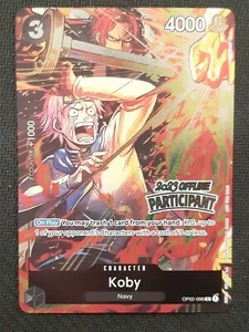 One piece Card Game - Koby - Special Offline Partecipant Tournament Promo - Picture 1 of 2