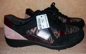 VAMOS Schnürschuh NEU Gr. 8,5 9,5 K schwarz & mehrfarbig Veloursleder 42,5 43,5 - Bild 1 von 5