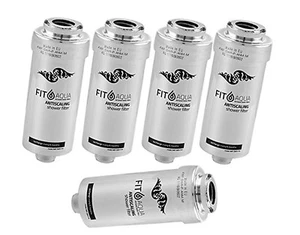 5 x Duschfilter FitAqua Antiscaling Wasserfilter für Dusche gegen Chlor und Kalk - Bild 1 von 6