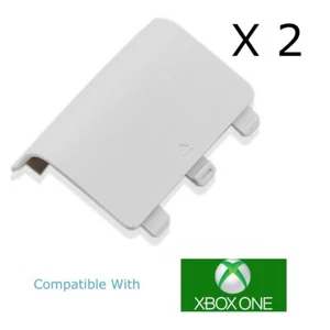 x 2 Xbox One/S Controlador Cubierta de Batería Paquete Carcasa Cubierta Trasera BLANCO - Imagen 1 de 4