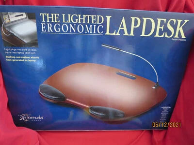 The Lighted Ergonomic Lapdesk with 16" Gooseneck LED Light The Artrends Group - Image 1 of 4