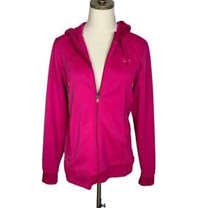 Under Armour Chaqueta Cremallera Completa Sudadera con Capucha MEDIANA Rosa Fucsia Forrada de Vellón Cálida M - Imagen 1 de 8