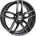 Alloy Wheels 18" DRC DRS Black Polished Face For Ford Galaxy [Mk3] 06-15