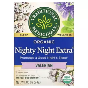 Traditional Medicinals, Organic Nighty Night Extra Tea, Valerian,16 tea bags - Picture 1 of 3