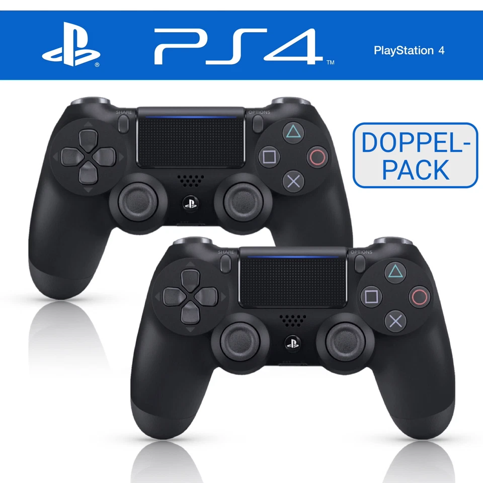 Zwei / 2x PlayStation ORIGINAL Dualshock 4 PS4 Wireless Controller GamePad 🎮🎮✅ - Bild 1 von 4