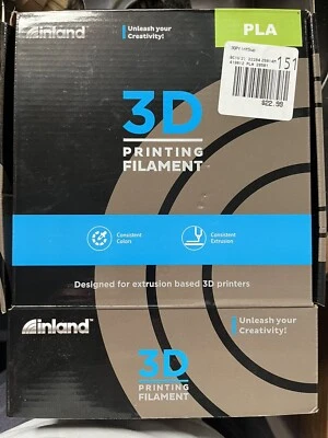 Inland 3D Printer PLA Filament 2.85mm Color Black - Image 1 of 3