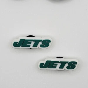 NFL New York Jets Football Team For Crocs Shoe Charms Jibbitz - 2 pieces - Picture 1 of 1
