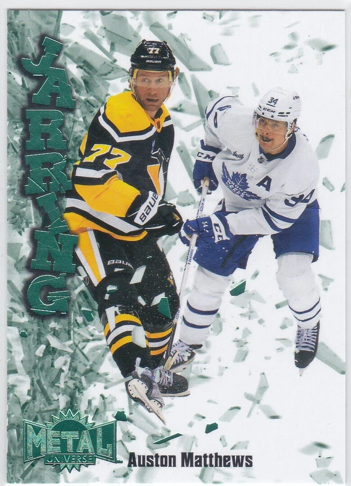 2022/23 SKYBOX METAL UNIVERSE..AUSTON MATTHEWS..JARRING..CARD # JR-1.MAPLE LEAFS - Image 1 of 2