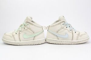 Nike Infant Air Jordan 1 Retro White Pastel Leather Sneakers Size US 7C