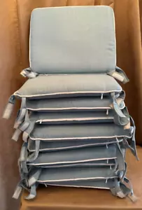 10 pc Custom 16 x 18" Sunbrella Outdoor Dining Chair Pad Cushion seat zippered - Picture 1 of 7