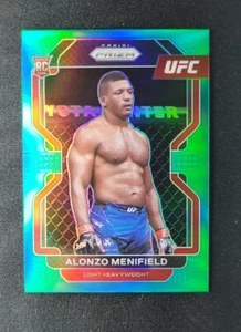 2022 Alonzo Menifield ROOKIE UFC PRIZM TEAL REFRACTOR SP #  1 / 49 - Picture 1 of 2