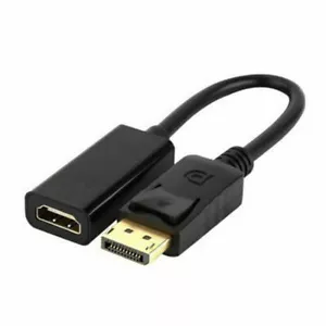 Display Port to HDMI Male Female Adapter Converter Cable Display Port DP to HDMI - Picture 1 of 8