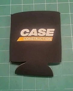Case Construction BEER COOLER KOOZIE CAN HUGGIE NEW NEOPRENE COLLAPSIBLE - Picture 1 of 2